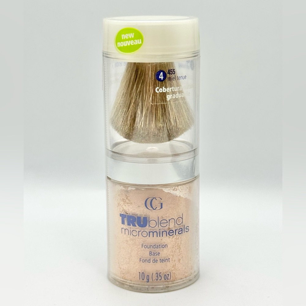 COVERGIRL TRUblend Microminerals Foundation 455 Soft Honey .35 oz. New Sealed